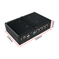 H16 FP7N4L AMD Ryzen 7 8845HS Mini PC Industri Tanpa Kipas Dual 10GbE 2x2.5GbE USB4 OCuLink Edge Server Baru