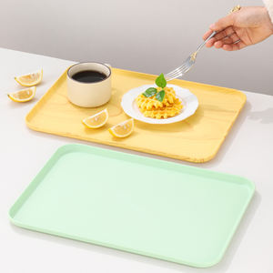 Gastro Großhandel Rechteckige Langlebige Stapelbare Kunststoff Fast-Food-Tabletts BPA-Frei <span class=keywords><strong>Hotel</strong></span> Serviertabletts Günstige Speisentabletts - Product Image 4
