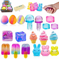 Jouet sensoriel anti-stress en TPR en forme de bâtonnet de glace ou de cube de beurre, à presser, pour enfants et adultes, pour soulager l'anxiété, cadeau