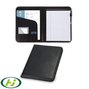 Executive Padfolio A4 PU Cuero Cremallera Business Tamaño legal <span class=keywords><strong>Portafolio</strong></span> Carpeta de archivos para <span class=keywords><strong>hombre</strong></span> y mujer - Product Image 1