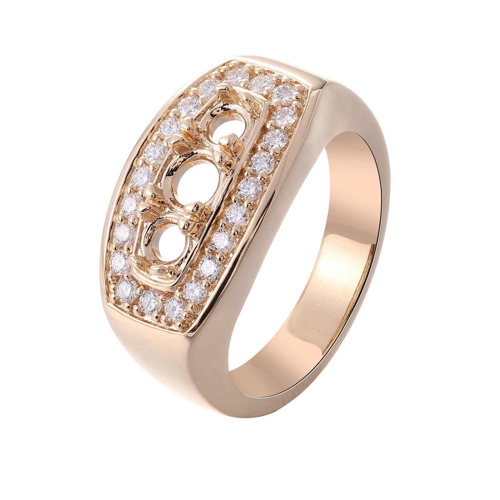 แหวนเพชรแล็บโกลด์ 14K