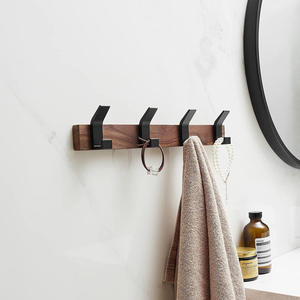 Self Adhesive <b>Wall</b> <b>Hook</b> Light Luxury Multifunctional Strong Wooden Single Tier <b>Hook</b> <b>for</b> Living Room Practical Home Use - Product Image 5