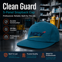 Topi Snapback Bordir Logo 3D Custom 5-Panel Flat Brim Baseball Cap 100% Katun Unisex Clean Guard Teal Workwear