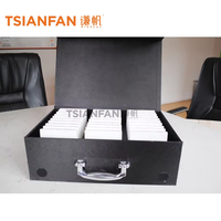 Boîte d'échantillons de carreaux de céramique personnalisée en usine, valise en aluminium, échantillons de pierre, valise de présentation, boîte d'emballage, boîte d'échantillons
