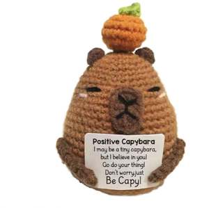Llavero de Muñeca de Algodón con Forma de Capibara, Regalo para Amantes del Crochet, Kit de Iniciación Fácil para Hacer Manualidades, Juguetes Hechos a Mano, 12+ - Product Image 1