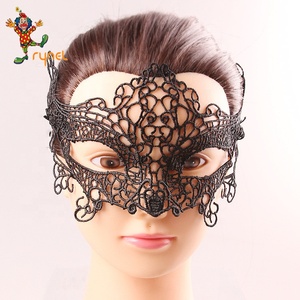 PGAC1848 Maschera Sexy in Pizzo Nero per <span class=keywords><strong>Donna</strong></span>, Taglia Unica, in Poliestere, per Feste di Halloween e <span class=keywords><strong>Cosplay</strong></span> Western - Product Image 6