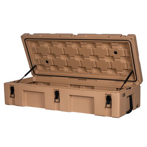 ZERO122L robusto caso ldpe Cargo <span class=keywords><strong>Case</strong></span> in plastica dura Rotomolded cassetta degli attrezzi 4WD scatola portaoggetti portabagagli basso profilo Desert Tan <span class=keywords><strong>Case</strong></span> - Product Image 1