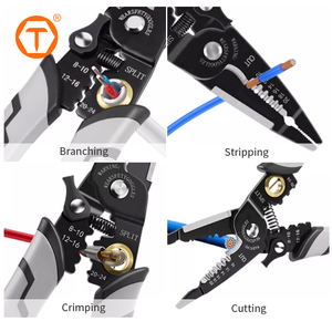 Herramienta Multifuncional para Pelar Cables de 180 mm, Herramienta Manual para Pelar y Crimpar Cables - Product Image 3