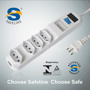 Fiche filtro <span class=keywords><strong>de</strong></span> lina multiprise 6 voies 10A 250V 2P + T pour le marché brésilien - Product Image 3