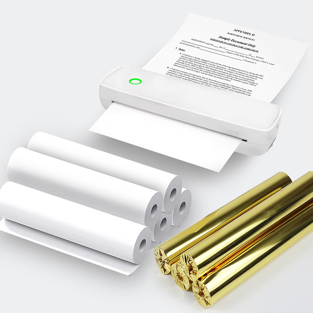 High Quality A4 Thermal Paper Photo Fax Printing Paper 210mm Mobile Printer Paper for M08F Phomemo Printer
