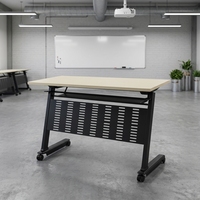 Table de formation pliable pour bureau et mobilier de salle, réglable, avec roulettes, pour réunions, bureau portable pour ordinateur portable, personnalisable