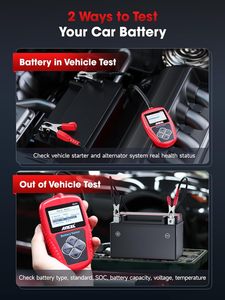 ANCEL BA101 Testador Digital de Bateria Automotiva 12V Ferramenta de Diagnóstico para Carros Análise de Carga e Partida com Capacidade de 100-2000 CCA - Product Image 6