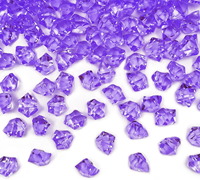 Faux gemmes de glace en plastique multicolores irrégulières style Art Déco, diamants étincelants pour remplissage de vase, multifonctionnels, 100 pièces, pour mariage et table de fête