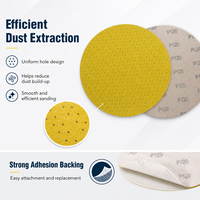 Disque abrasif jaune de 225 mm pour ponçage de plaques de plâtre, compatible avec les ponceuses de plafond Giraffe