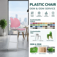 Chaise d'étude robuste en PP+GF à coque épaisse, pieds en acier, charge statique de 130 kg, norme BIFMA, chaise d'écriture moderne