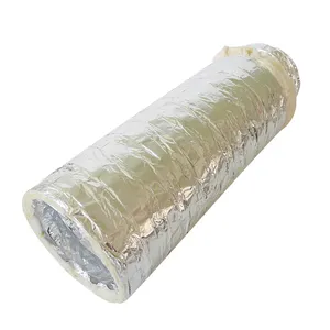 Superior Quality r6 r8 Insulation Fiberglass Flexible Air Duct Exhaust Flexible Ducts