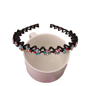<b>Hot</b> Selling Popular Niche Design Exquisite Rhinestone Flower Hairband Light Luxury Women's Hairbands Fashion Headwear Wholesale - Product Image 6