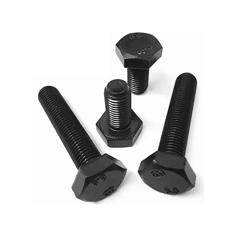 High Strength 1035K Carbon Steel GB5783 Grade 8.8 Fully Threaded Black Hex Bolt And Nut Fasteners
