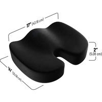 Coussin de siège en mousse à mémoire de forme pour soulagement de la sciatique, coussin de coccyx, pour siège de bureau, siège de voiture, correction de la douleur au coccyx, soutien lombaire