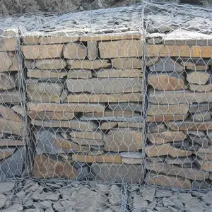 סין הטובה ביותר באיכות גבוהה ספק סלי gabion מגולוון חוט אבץ מצופה gabion משושה התיל בנוטינג