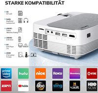 Projecteur LED Android 4000 haute luminosité 8.0 lumens bonne vente projecteur de cinéma maison