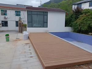 Top vente WPC planche de terrasse pas cher <span class=keywords><strong>prix</strong></span> <span class=keywords><strong>Ipe</strong></span> bois plastique solive composite terrasse 18mm d'épaisseur étanche Surface lisse grain de bois - Product Image 6