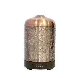 Creative Forest Hollow iron aroma diffuser 120ml ironwork portable ultrasonic humidifier intelligent air humidifier for bedroom