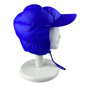 Custom Eider Down Ski Resistente al frío Ear Caps Logotipo personalizado Bordado Ajustable Down Capes Acolchado Sombreros de invierno - Product Image 5
