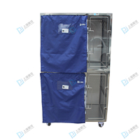 Cage vétérinaire en tissu épais et plastique Pujia PJLB-01, bleu, pour hôpitaux et cliniques vétérinaires