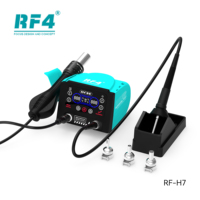 Station de Soudage Professionnelle 2-en-1 RF4 H7 + SF4 et Aspirateur de Fumée Directionnel à Flux d'Air pour Travaux de Soudure
