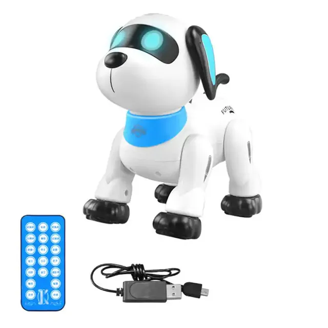 2023 Toy Electronic Animal Pets RC Robot Dog Voice Remote Control Programmable Robot Educational Toys
