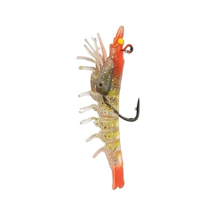 Kit d'appâts pour crevettes d'eau profonde avec hameçon intégré, matériel de pêche, leurres souples en plastique pour la pêche en mer, ensembles de leurres Sabiki pour la pêche aux crevettes - Product Image 3