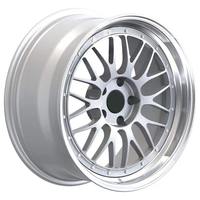 Jantes en alliage d'aluminium forgé 3 pièces, finition argentée, 18-24 pouces, à déport profond, personnalisées 25 mm, garantie 10 ans, pour voiture de tourisme
