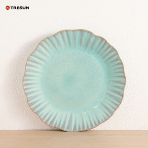 Service de table en porcelaine japonaise rustique TRESUN, fabrication chinoise, style Japandi, glaçure réactive, anti-fuite, compatible lave-vaisselle - Product Image 2