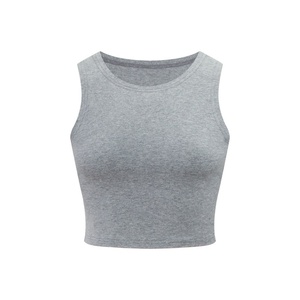 Tank <b>Tops</b> Women ShirtNew Sexy Crop <b>Top</b> Sleeveless Tight Fitting Base Shirt with Round Neck and <b>Cross</b> Shaped tank <b>Top</b> - Product Image 6