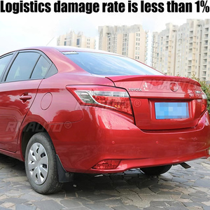 Aileron de coffre en plastique ABS non peint pour Toyota Vios Yaris 2014-2017, accessoires de voiture - Product Image 2