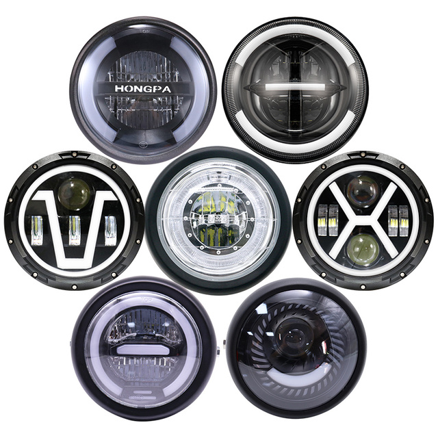 Modified Lights for Honda Scooter Suzuki Yamaha Kawasaki Victory Motorcycle Lighting Systems Accessories LED Headlight