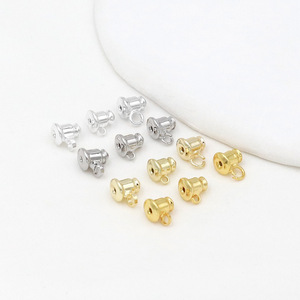 Pendientes y tapones para los oídos hechos a mano - Pendientes y tapones para los oídos con forma de bala de oro de 18 quilates (A47) - Product Image 1