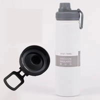 ZP botol air stainless steel, botol air kapasitas besar, botol olahraga stainless steel, minuman lurus, pot olahraga, logo kustom OEM 18/25oz dengan tutup baru