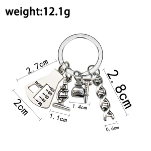Llavero <span class=keywords><strong>de</strong></span> aleación con colgante <span class=keywords><strong>de</strong></span> joyería popular, diseño <span class=keywords><strong>de</strong></span> microscopio molecular químico, dispositivo experimental para estudiantes <span class=keywords><strong>de</strong></span> medicina, regalos <span class=keywords><strong>de</strong></span> química - Product Image 6