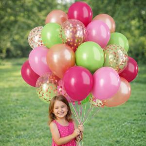 Pafu 50 pièces Décoration <span class=keywords><strong>de</strong></span> mariage, anniversaire, Halloween, ballons en latex métalliques <span class=keywords><strong>de</strong></span> 12 pouces avec confettis et rubans, plusieurs options <span class=keywords><strong>de</strong></span> couleurs - Product Image 2