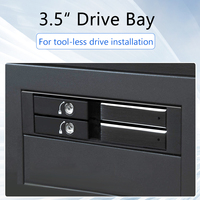 Boîtier interne pour disque dur SATA 3 à 2 baies, en aluminium, adaptateur, 2,5 pouces, échange à chaud, rack mobile pour ordinateur de bureau, serveur, stockage