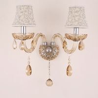 Applique murale LED moderne pour hôtels, chambres d'hôtes, verre de haute qualité, tissu, prix économique, luminaires muraux pour la cuisine