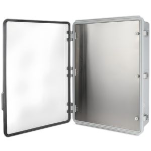 Armoire électronique extérieure haute visibilité IP67 730x530x250mm PC/ABS <span class=keywords><strong>porte</strong></span> à charnière transparente IP65/IP66 boîte de projet électrique haute - Product Image 6