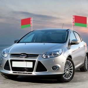 Рекламный флаг Belarus 12x18, персонализированный флаг из полиэстера с пластиковым стержнем - Product Image 1