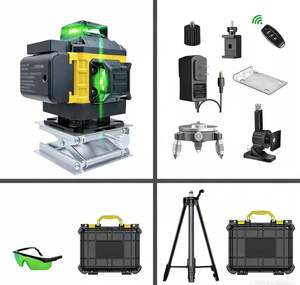Nivel Láser Verde de Alta Precisión, Autonivelante, 4D, 16 Líneas, 520nm, con Batería de Iones de Litio, Herramienta Eléctrica Industrial para Bricolaje - Product Image 1