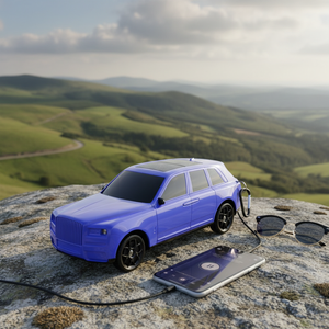 Sistema de Sonido Solar de Lujo Estilo SUV, Diseño de Alta Gama, Compatible con Dispositivos Universales, Modelo X702 Azul - Product Image 4