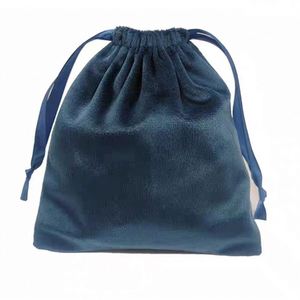Pochette en velours doux avec cordon de serrage et logo personnalisé, sac à bijoux en suède avec pompon, emballage cadeau recyclable et écologique - Product Image 2