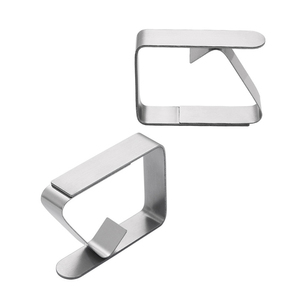 <span class=keywords><strong>Nappe</strong></span> de camping ultralégère réglable en acier inoxydable 304 Pinces fixes Clips réglables Crochet de fixation de table - Product Image 2