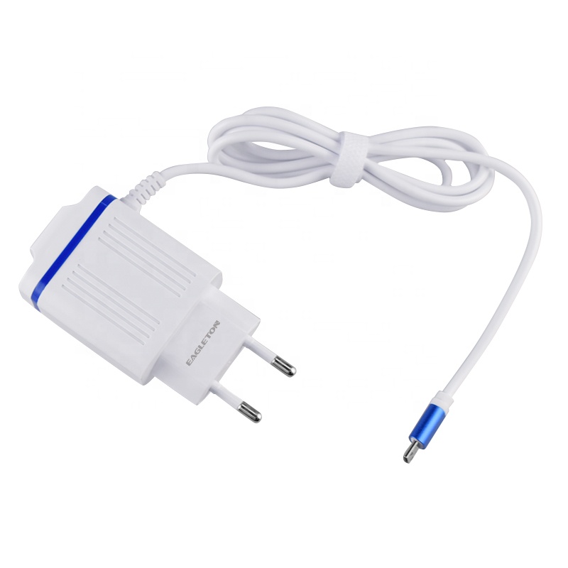 2.4A 3USB порты и разъёмы ЕС Plug стены дома Путешествия Ac зарядное устройство адаптер с Usb Micro кабель